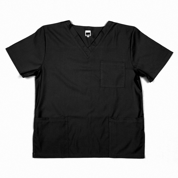 Stretch Range:  Men’s Scrub Top - Black