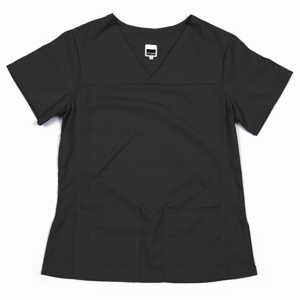 Stretch Range: Women's Scrub Top - Black