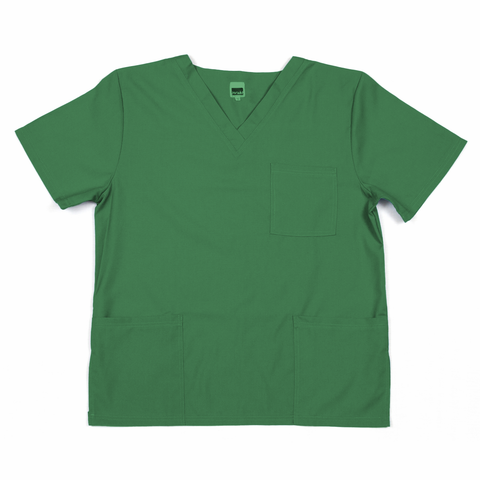 Stretch Range:  Men’s Scrub Top - Bottle Green