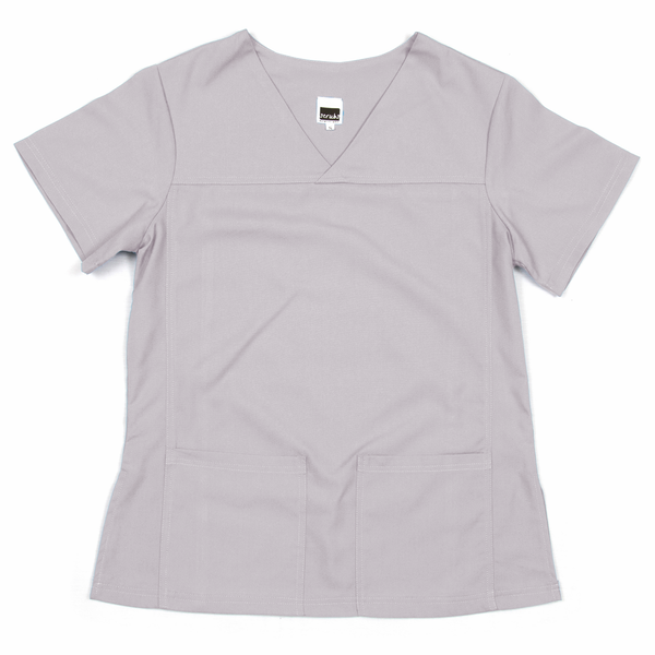 Stretch Range: Women's Scrub Top - LT Blue