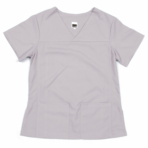 Stretch Range: Women's Scrub Top - LT Blue