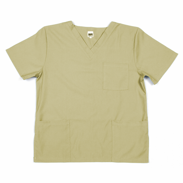 Stretch Range:  Men’s Scrub Top - LT Stone