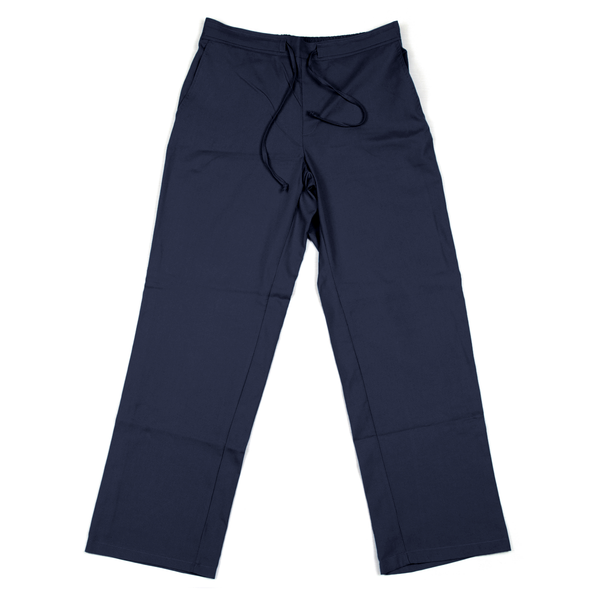 Straight cut Pants Poplin - Large Navy