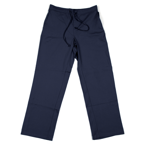 Straight cut Pants Poplin - Large Navy