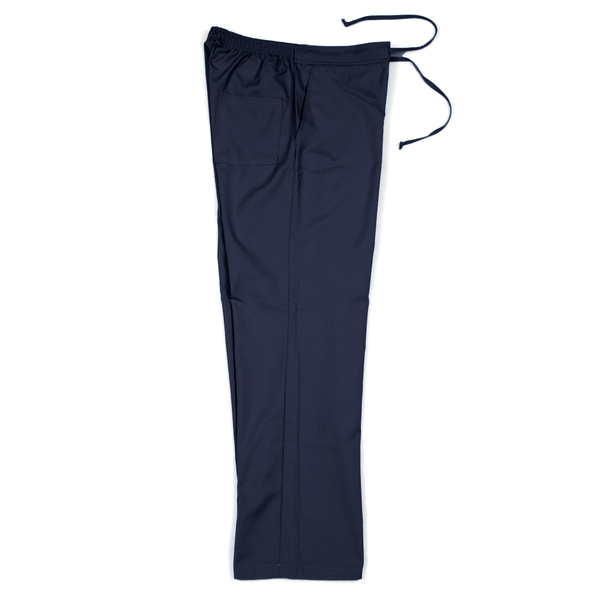 Straight cut Pants Poplin - Large Navy