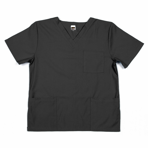 Unisex Scrub Top Poplin - XL Black
