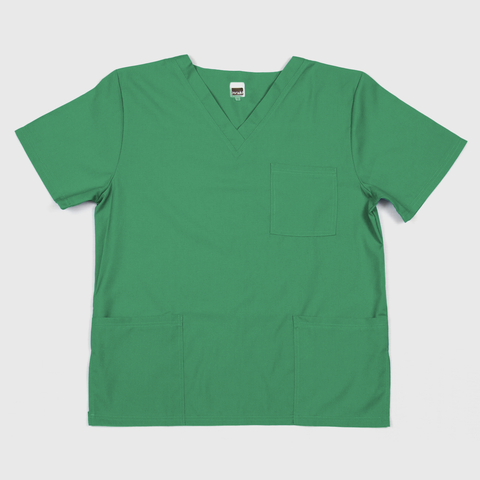 Unisex Scrub Top Tetrex - Medium Emerald Green