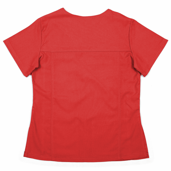Stretch Range: Women's Scrub Top - Red