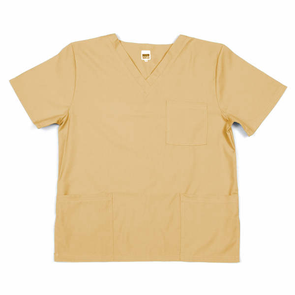 Stretch Range:  Men’s Scrub Top - Stone