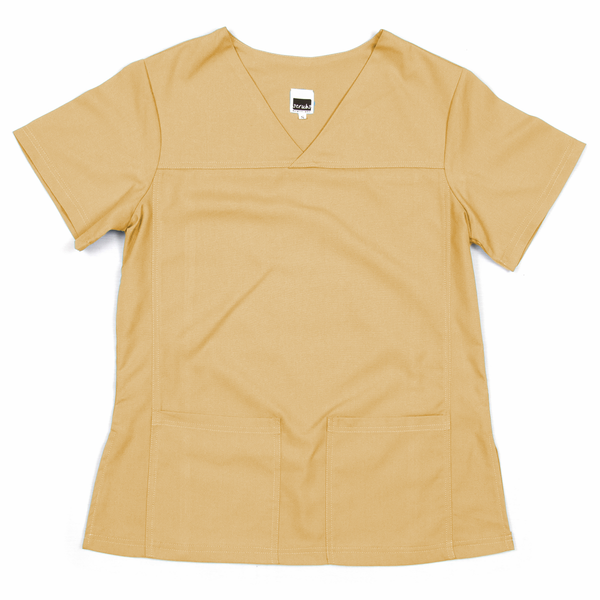 Stretch Range: Women's Scrub Top - Stone