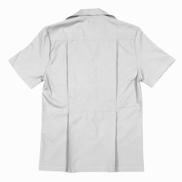 Unisex Doctors Jacket Poplin Short Sleeves - Medium White