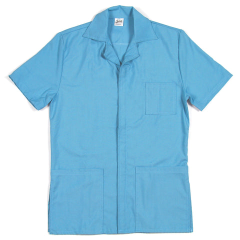 Unisex Doctors Zipped Jacket Tetrex Short Sleeves - XL Maz Blue
