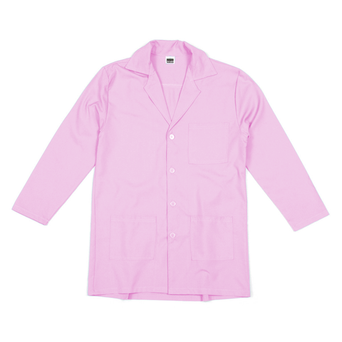 Unisex Doctors Jacket Poplin Long Sleeves - XL Pink