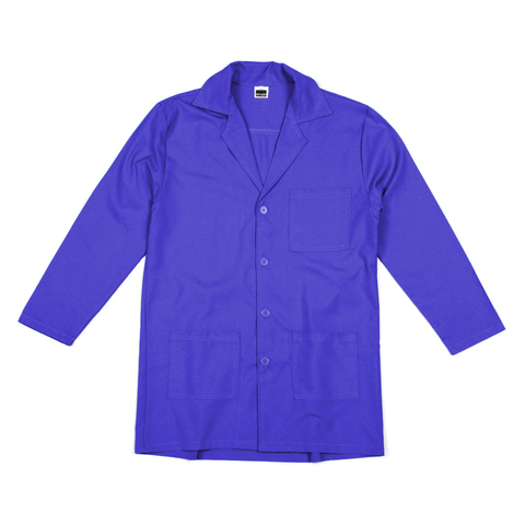 Unisex Doctors Jacket Tetrex Long Sleeves - Large Royal Blue