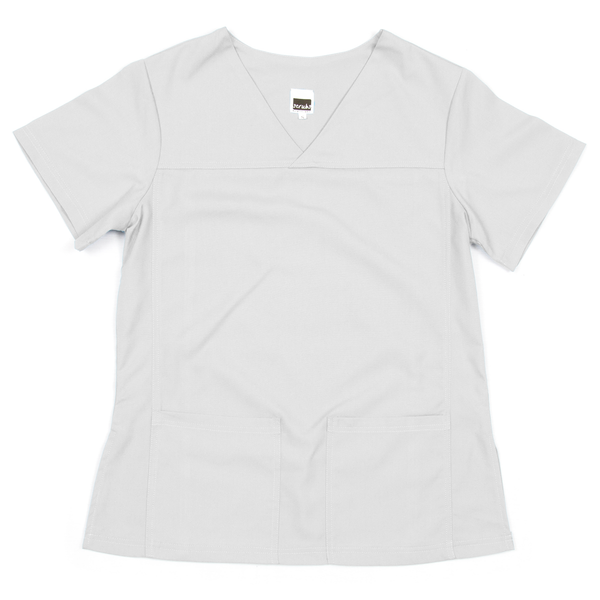 Stretch Range: Women's Scrub Top - White