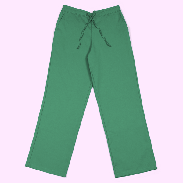 Slimmer fit Pants Poplin - Small Emerald Green