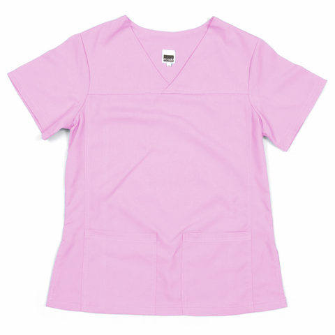 Women's Scrub Top Poplin - XS Pink